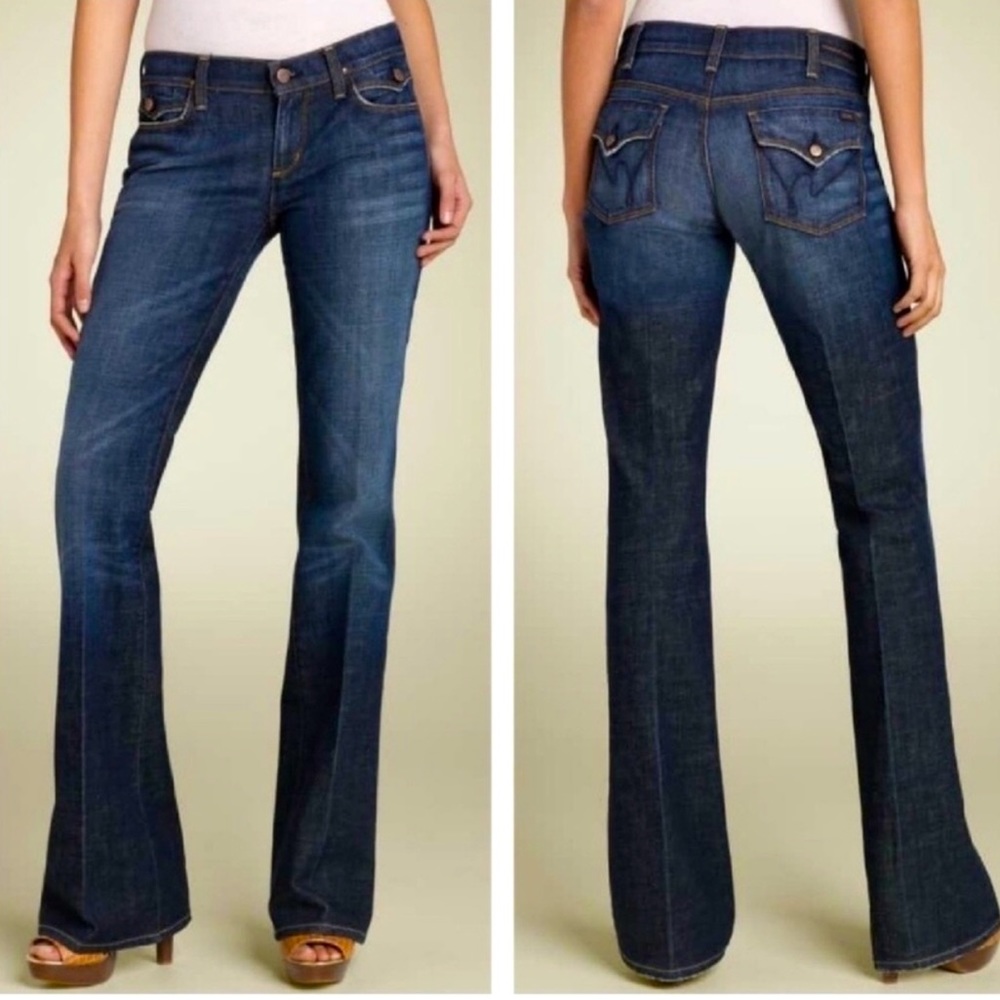 Citizens of Humanity size 25 pocket flap bootcut jeans.
